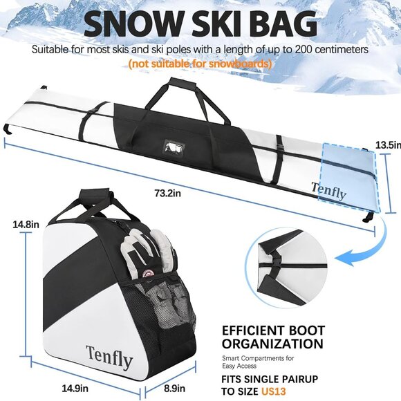 Ski Bag and Boot Bag Combo - Picture 5 of 8